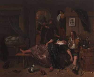 Det berusade paret, ca 1655-65 av Jan Havickszoon Steen
