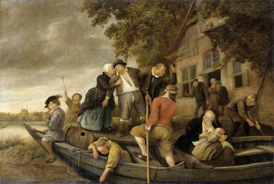 Den glada hemkomsten, 1679 av Jan Havickszoon Steen