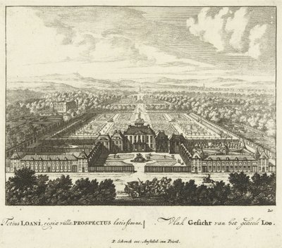 Utsikt över Het Loo-palatset, 1694-97 av Jan I van Call