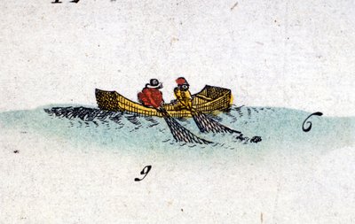 Sillfiskare från Atlas of Jansson Janssonius av Jan Janssonius