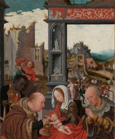 Tillbedjan av Magi Tillbedjan av Magi av Jan Jansz Mostaert