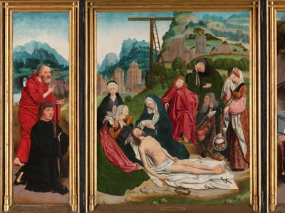 Triptyk med klagosången av Jan Jansz Mostaert