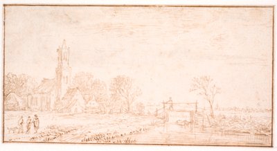 Bykyrkan i Lisse av Jan Josefsz van Goyen