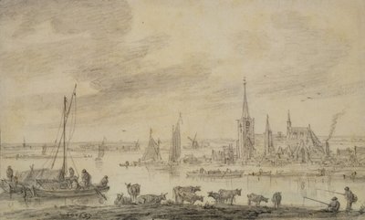 Flodlandskap av Jan Josephsz van Goyen