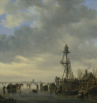 The Landing Stage (olja på duk) av Jan Josephsz van Goyen