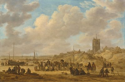 Stranden vid Egmond-aan-Zee av Jan Josephsz van Goyen