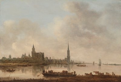 Utsikt över Emmerich av Jan Josephsz van Goyen