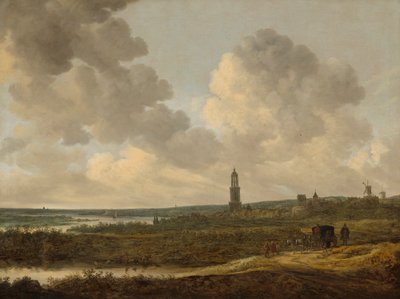 Utsikt över Rhenen av Jan Josephsz van Goyen