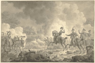 Kronprins Willem Frederik George Lodewijk i slaget vid Waterloo och Fleurus av Jan Kamphuijsen (signed by artist)