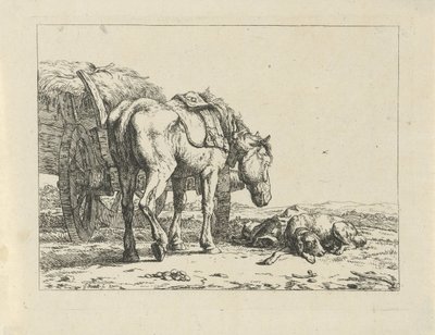 Häst och hund hos en skördare av Jan Kobell (II)