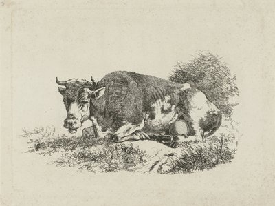 Liggande ko av Jan Kobell (III)