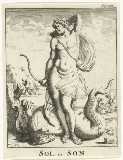 Apollo besegrar Python Sol, Sonen (titel på objekt) av Jan Lamsvelt