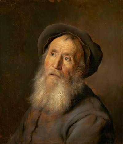 Skäggig man med basker, ca. 1630. av Jan Lievens