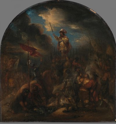Brinio upplyft på skölden av Jan Lievens