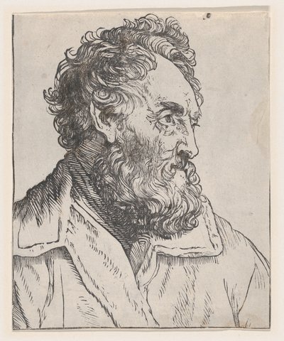 Huvudstudie av en man av Jan Lievens