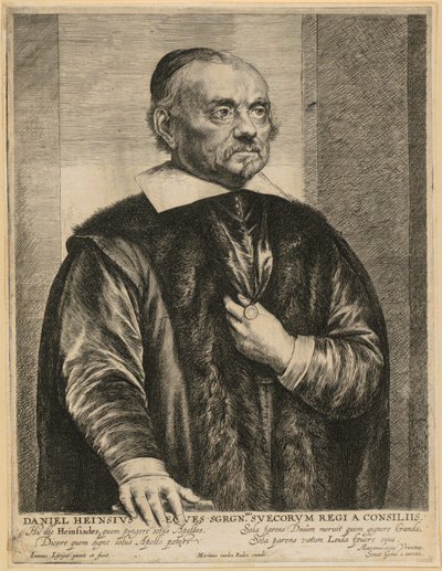 Porträtt av Daniel Heinsius av Jan Lievens