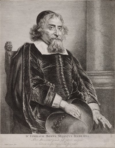 Porträtt av Ephraim Bueno av Jan Lievens