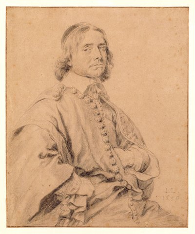 Porträtt, påstått föreställande Johannes Wtenbogaert av Jan Lievens