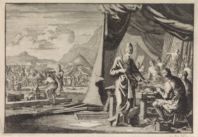 Byggandet av tabernaklet av Jan Luyken