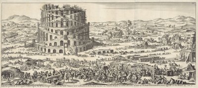 Byggandet av Babels torn av Jan Luyken
