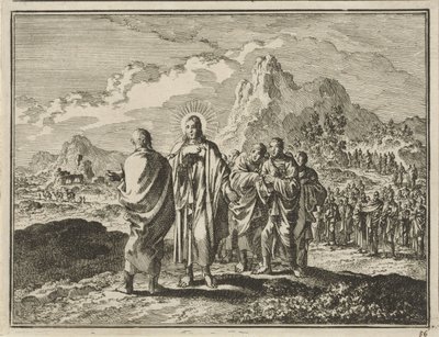 Kristus straffar Petrus av Jan Luyken