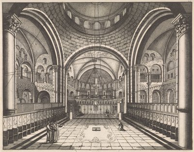 Kören i Heliga gravens kyrka i Jerusalem av Jan Luyken