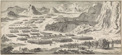 Arméturné bland Israels tolv stammar med tabernaklet av Jan Luyken