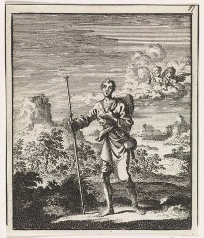 Pilgrim i ett bergslandskap av Jan Luyken