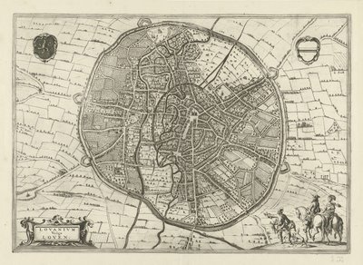 Plan av Leuven, 1581 av Jan Luyken