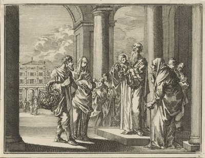 Frambärandet av Kristus i templet av Jan Luyken