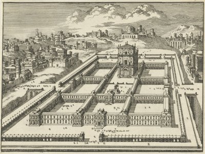 Salomos tempel, Jerusalem (variant B) av Jan Luyken