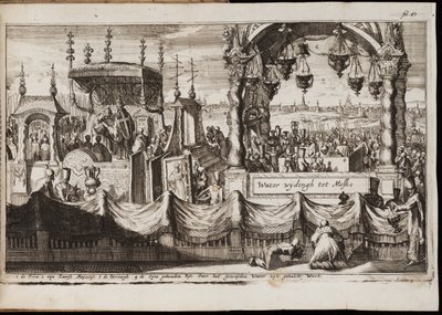 Vattnets stora välsignelse i Moskva, 1677 av Jan Luyken