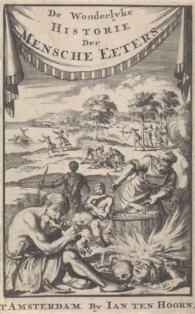 Människoätarnas underbara historia av A. Magyrus, 1696. av Jan Luyken