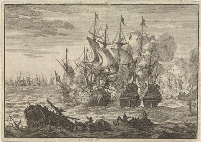 Slaget vid Beachy Head, 1690 av Jan Luyken