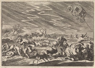 Kraftigt åskväder vid Donsenhausen i Thuringen, 1674 av Jan Luyken