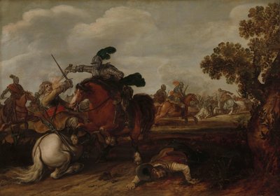 En kavalleriladdning av Jan Martszen de Jonge