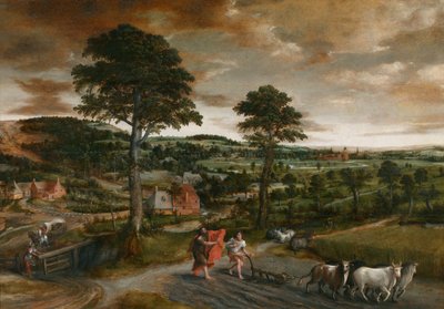 Elisas kallelse av Jan Massys or Metsys