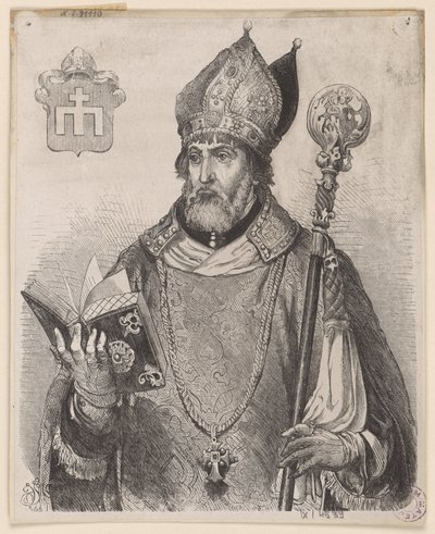Andrzej Zebrzydowski, biskop av Kraków - träsnitt efter en teckning av Jan Matejko av Jan Matejko
