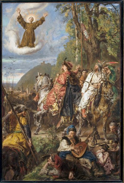 Bohdan Khmelnytsky med Tugay Bey nära Lviv. av Jan Matejko