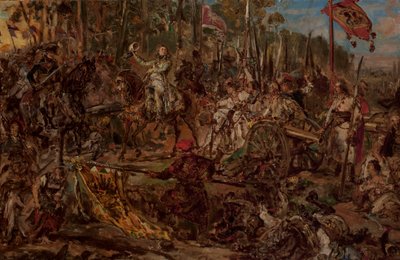Kościuszko vid Racławice, skiss av Jan Matejko