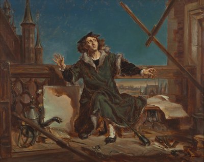 Nikolaus Kopernikus. Skiss till målningen ”Astronomen Kopernikus, eller ett samtal med Gud” av Jan Matejko