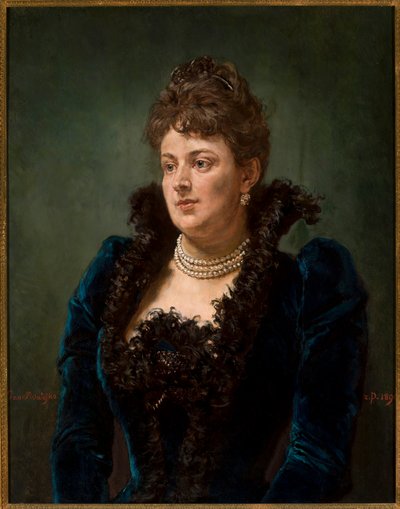 Porträtt av Bona Ossowiecka av Jan Matejko