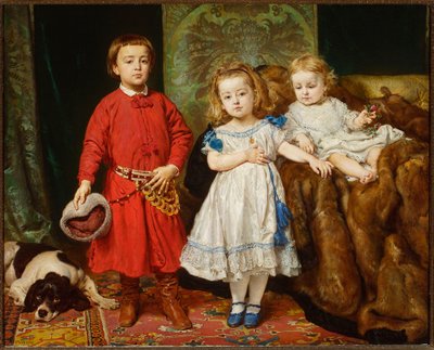 Porträtt av konstnärens tre barn av Jan Matejko