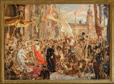 Skiss till målningen "Konstitutionen den 3 maj" av Jan Matejko