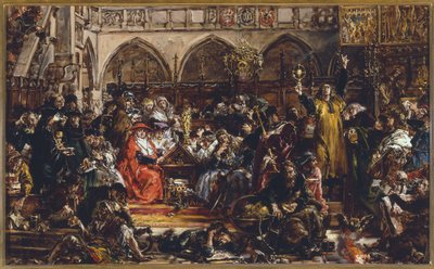Universitetets inflytande på landet under 1400-talet. Nya strömningar. Hussitism och humanism av Jan Matejko
