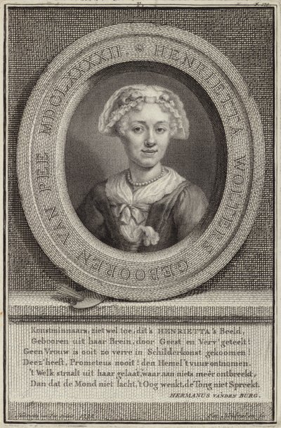 Porträtt av Henrietta van Pee av Jan Maurits Quinckhardt