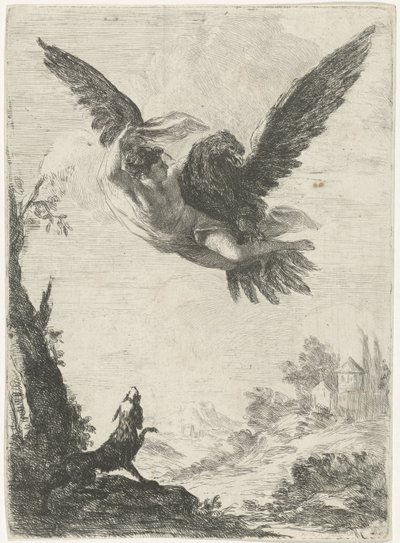 Jupiter kidnappar Ganymedes av Jan Miel
