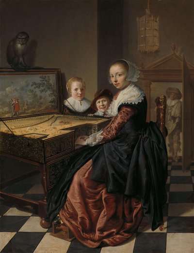 Kvinna som spelar jungfrun av Jan Miense Molenaer