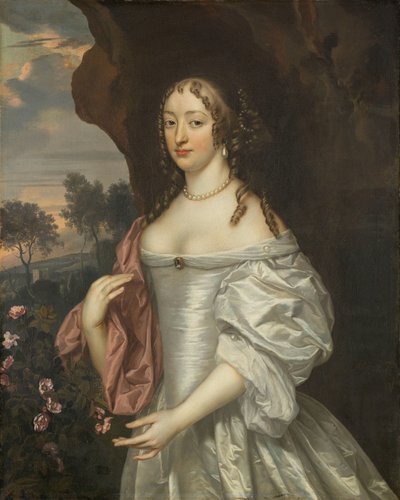 Porträtt av Jacoba van Orliens, hustru till Jacob de Witte av Haamstede av Jan Mijtens