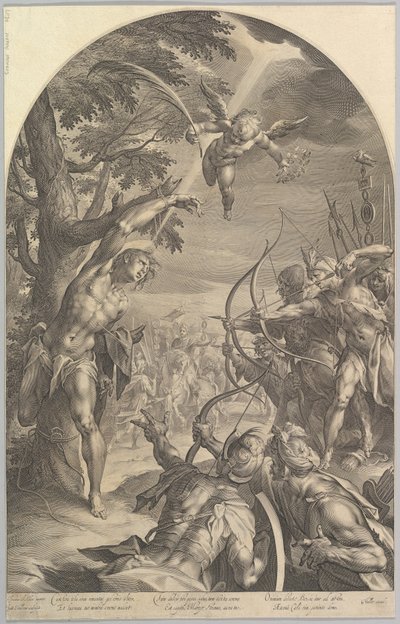 S:t Sebastians martyrskap, ca. 1600. av Jan Muller